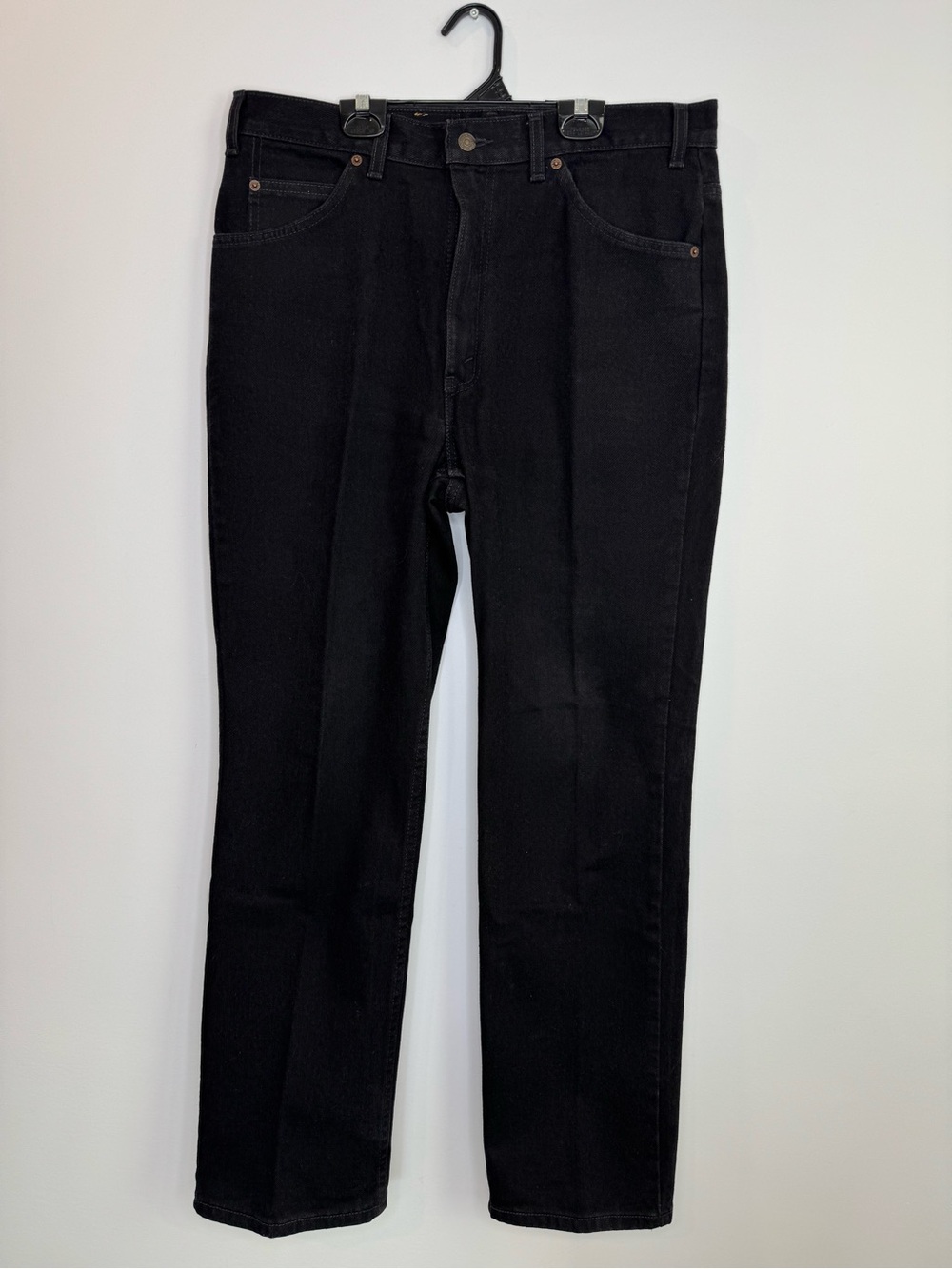 Vintage 2002 Levi's 619-0319 Sulfur Black Denim Jeans Slim Straight W36 L32 tab